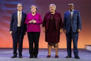 Bill Gates, Angela Merkel, Erna Solberg, Tedros Adhanom Ghebreyesus ICT&health
